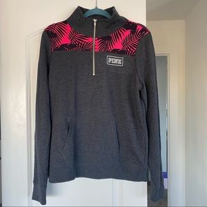 VS Pink Half Zip Pullover